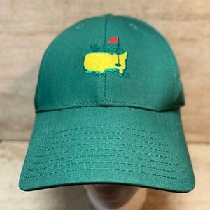 Masters Golf Augusta Hat Leather StrapBack American Needle Twill Embroidered Cap